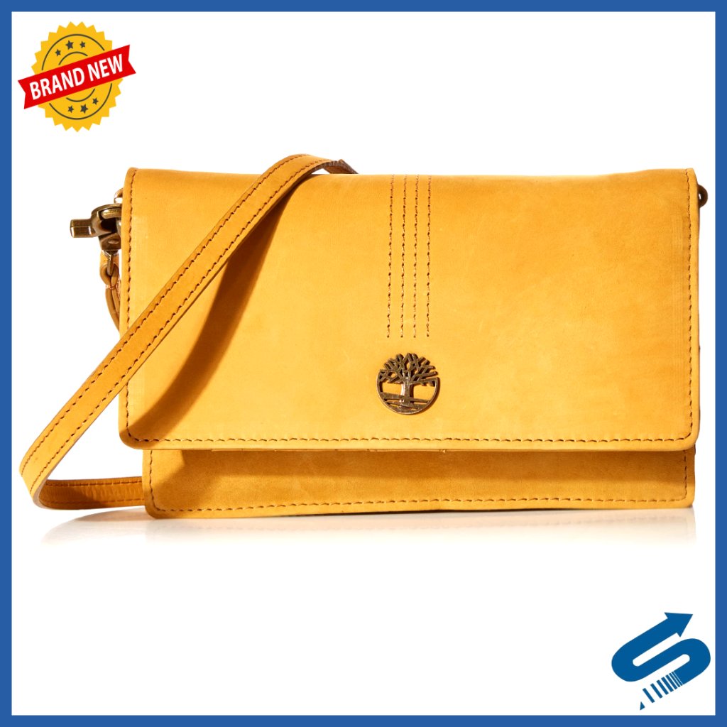Leather Rfid Crossbody Wallet Purse With 12 Card Slots & Removable Strap